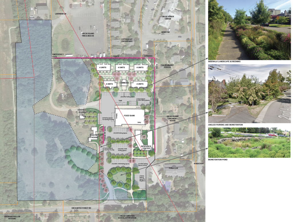 site map with property lines, airport overlay and building placement